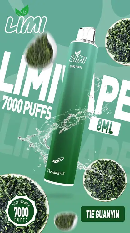 LIMI 7000 強效拋棄式電子煙 ｜ 朋友聚會社交場合 ｜ 高效能輸出賦予紮實霧感