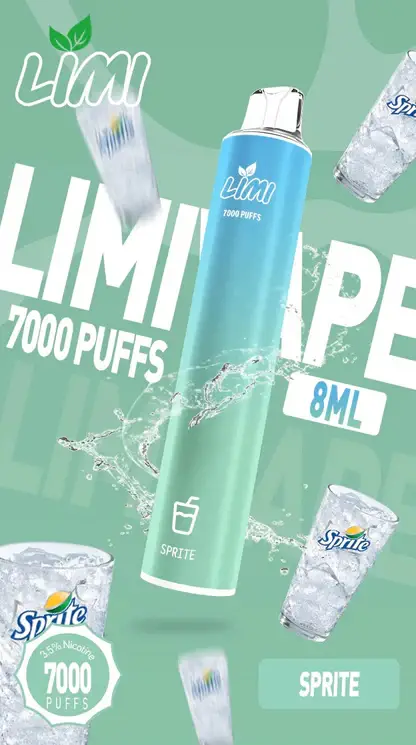 LIMI 7000 強效拋棄式電子煙 ｜ 朋友聚會社交場合 ｜ 高效能輸出賦予紮實霧感