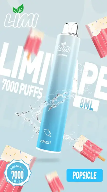 LIMI 7000 強效拋棄式電子煙 ｜ 朋友聚會社交場合 ｜ 高效能輸出賦予紮實霧感