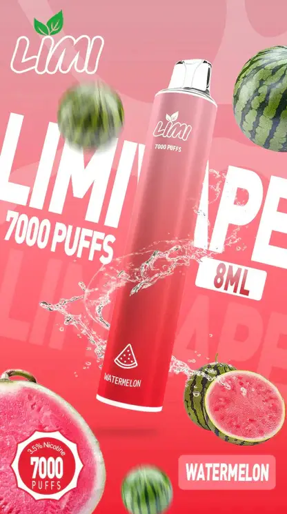 LIMI 7000 強效拋棄式電子煙 ｜ 朋友聚會社交場合 ｜ 高效能輸出賦予紮實霧感