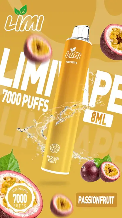 LIMI 7000 強效拋棄式電子煙 ｜ 朋友聚會社交場合 ｜ 高效能輸出賦予紮實霧感