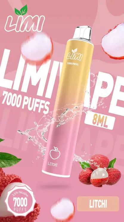 LIMI 7000 強效拋棄式電子煙 ｜ 朋友聚會社交場合 ｜ 高效能輸出賦予紮實霧感