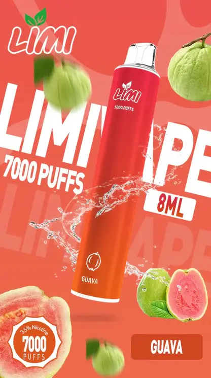 LIMI 7000 強效拋棄式電子煙 ｜ 朋友聚會社交場合 ｜ 高效能輸出賦予紮實霧感