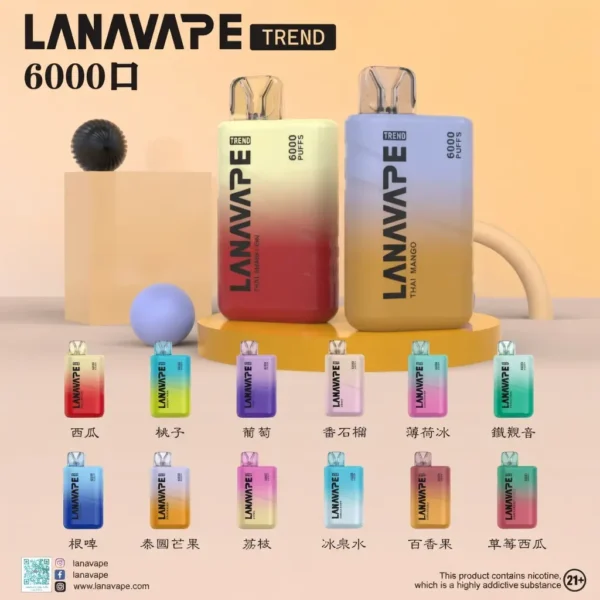 LANA 六千口巨量神機｜戶外差旅隨行｜具備長效續航氣流平衡與精密導液結構