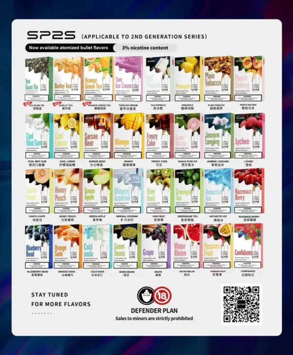 SP2S 一代霧化替換彈｜社交聚會應酬｜展現精緻飽滿煙霧密度與穩定回壓觸感